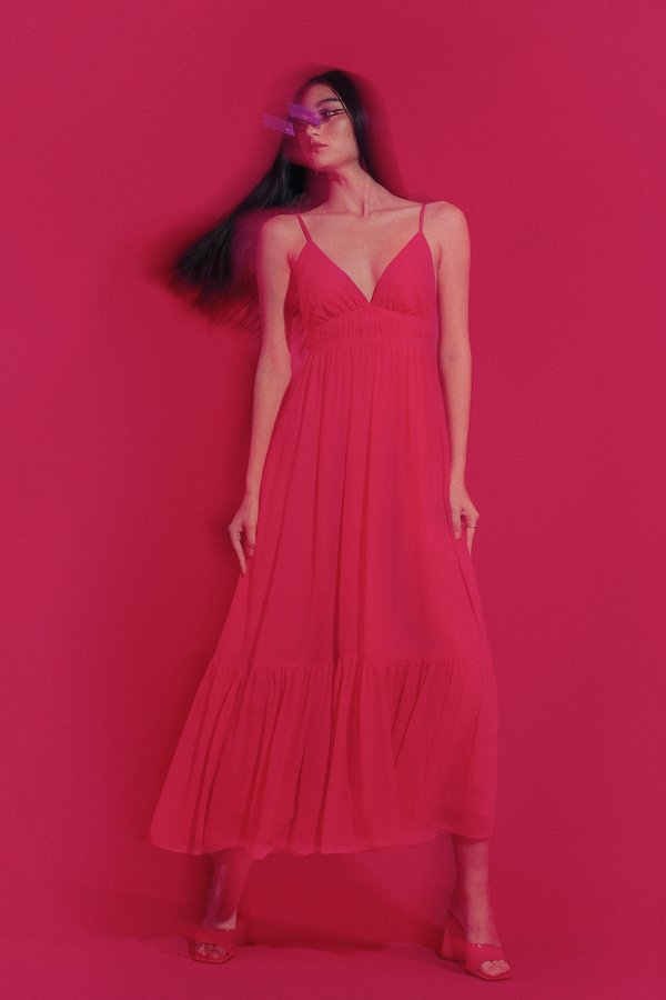 Drift Dress in Hot Pink